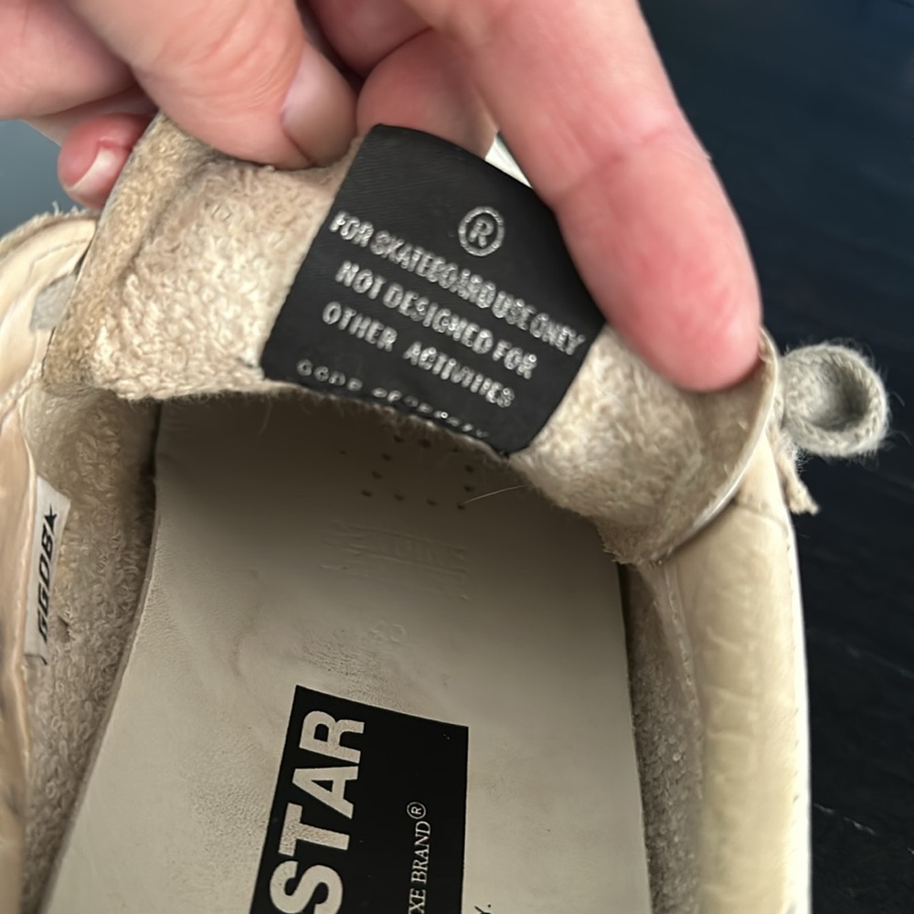 Golden Goose Womens Private Edition Superstar Silver Glitter Sneakers SZ 40 - Picture 9 of 10
